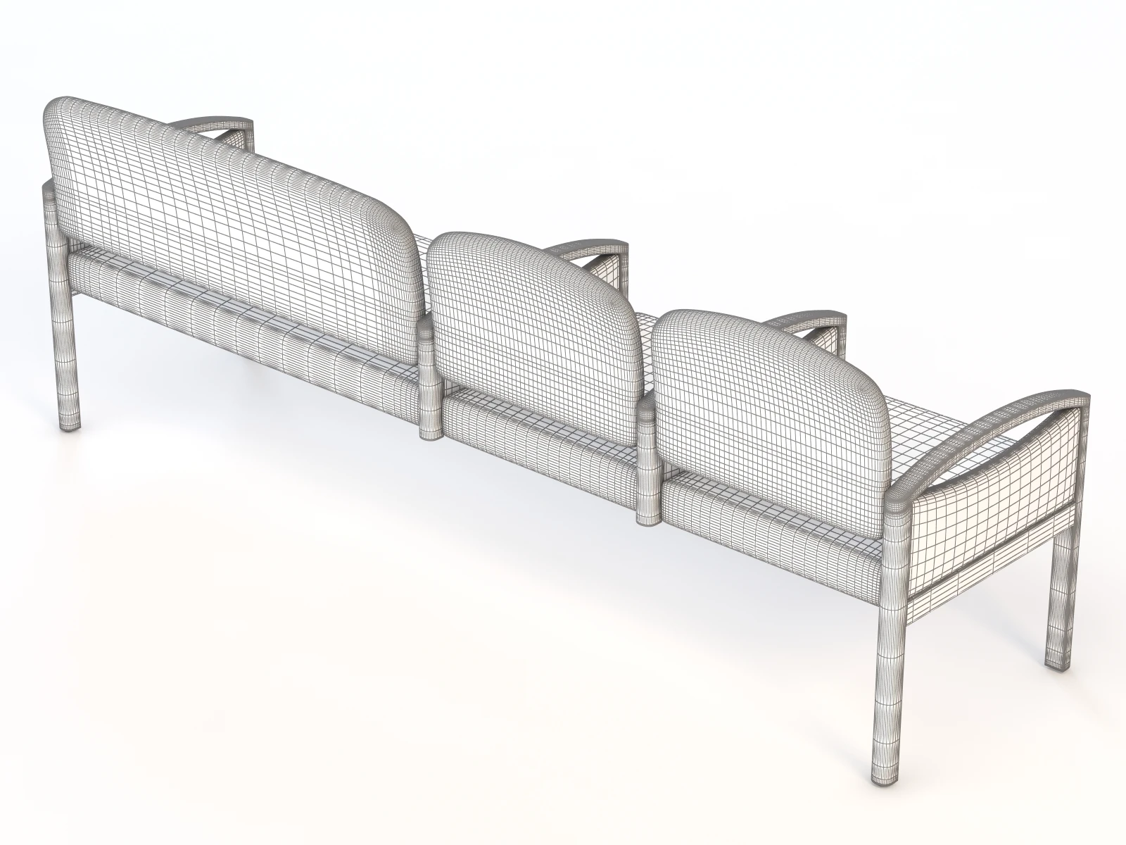 Nemschoff Horizon Multiple Public Seating 722-4-2-Ch-Ls 3D Model_014
