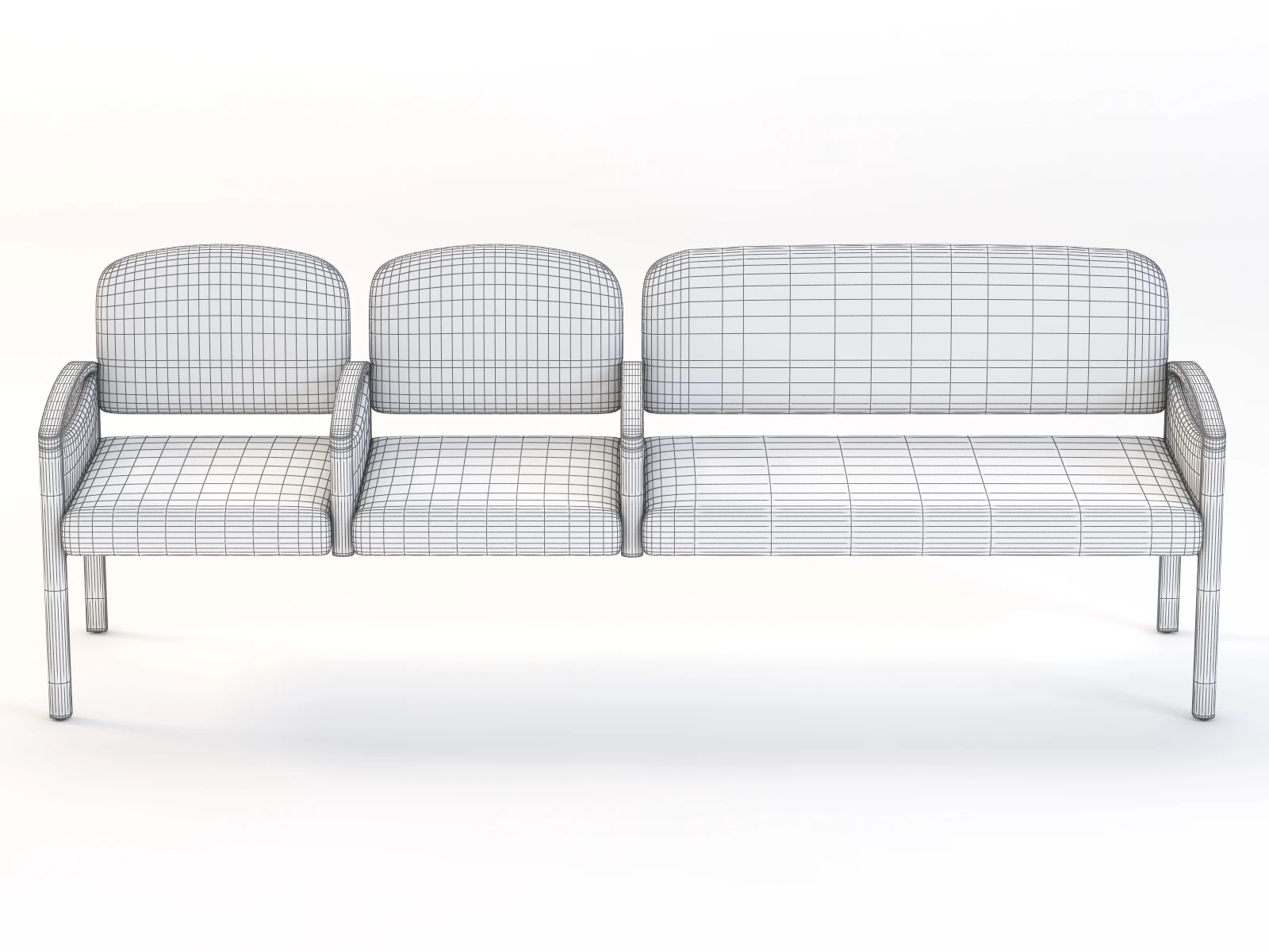 Nemschoff Horizon Multiple Public Seating 722-4-2-Ch-Ls 3D Model_017