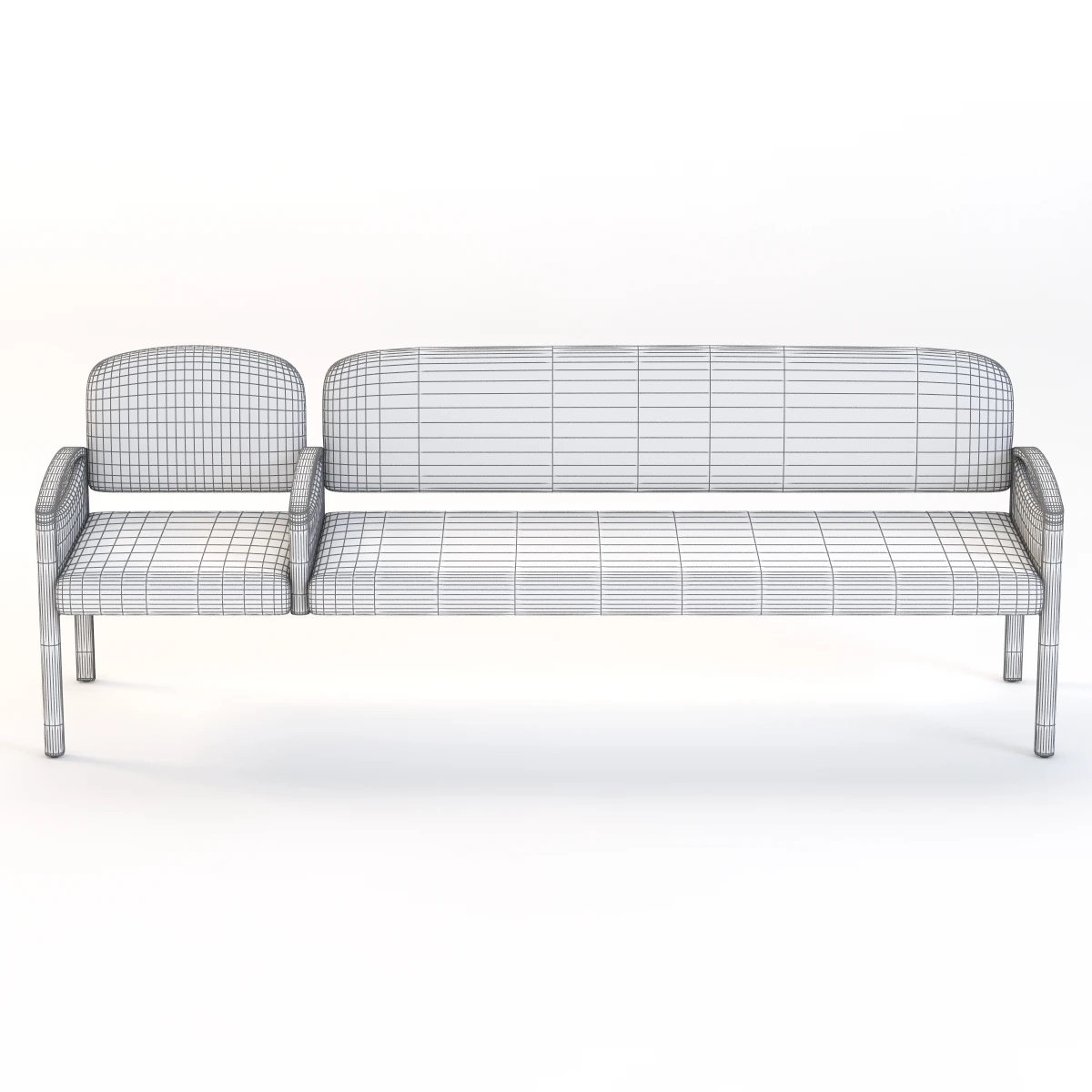 Nemschoff Horizon Multiple Public Seating Delta Chair 3D Model_016
