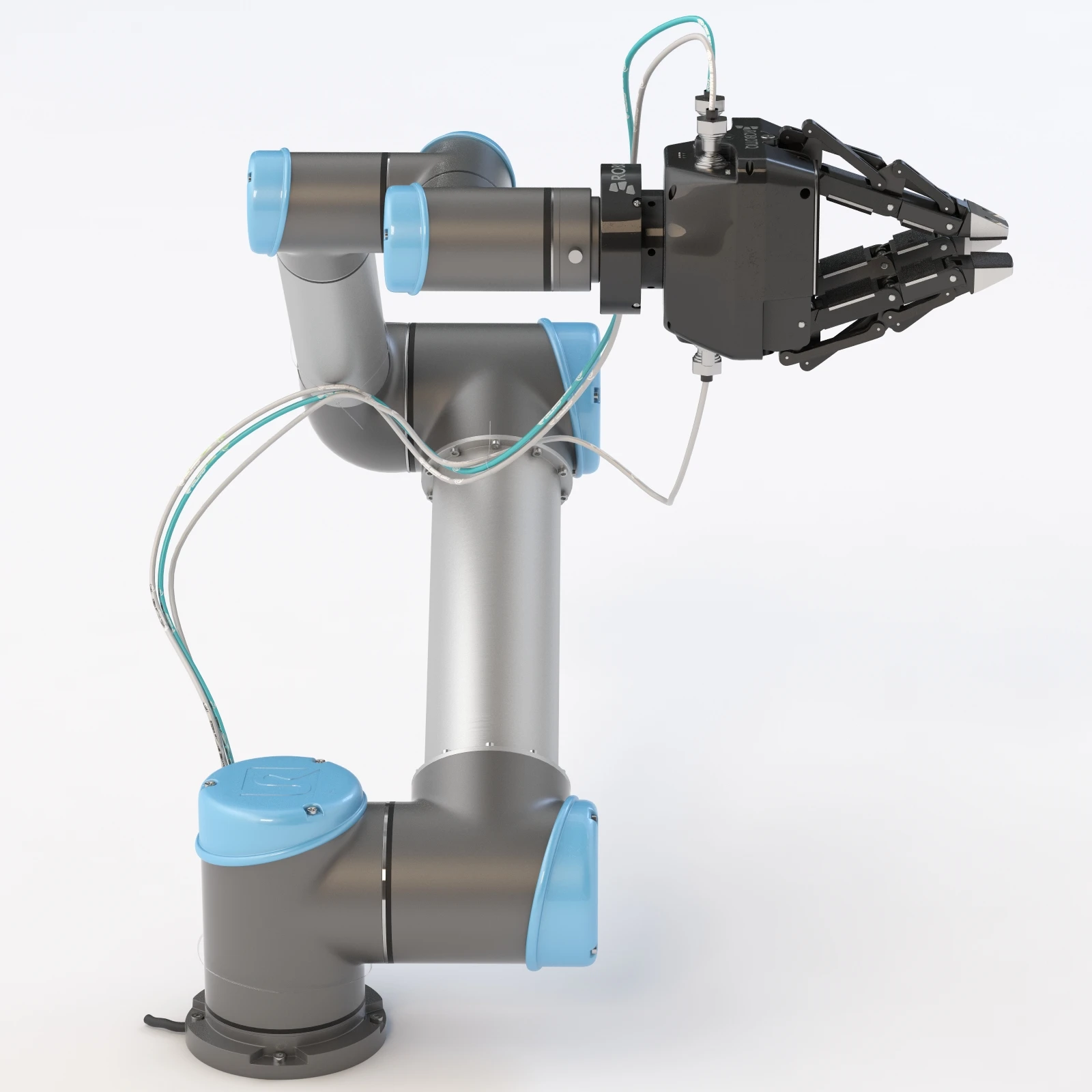 Universal Robots Ur5 With Robotiq Three Finger Adaptive Gripper 3D Model_01