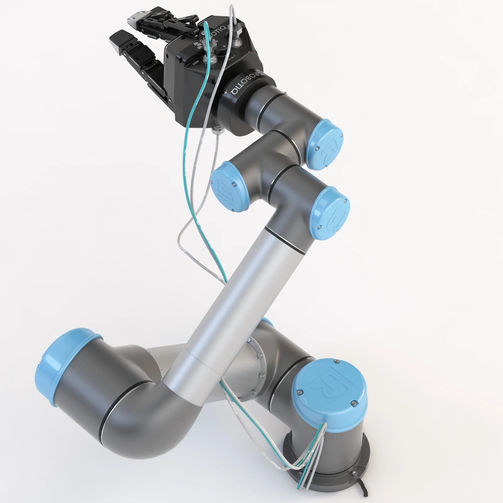 Universal Robots Ur5 With Robotiq Three Finger Adaptive Gripper 3D Model_06