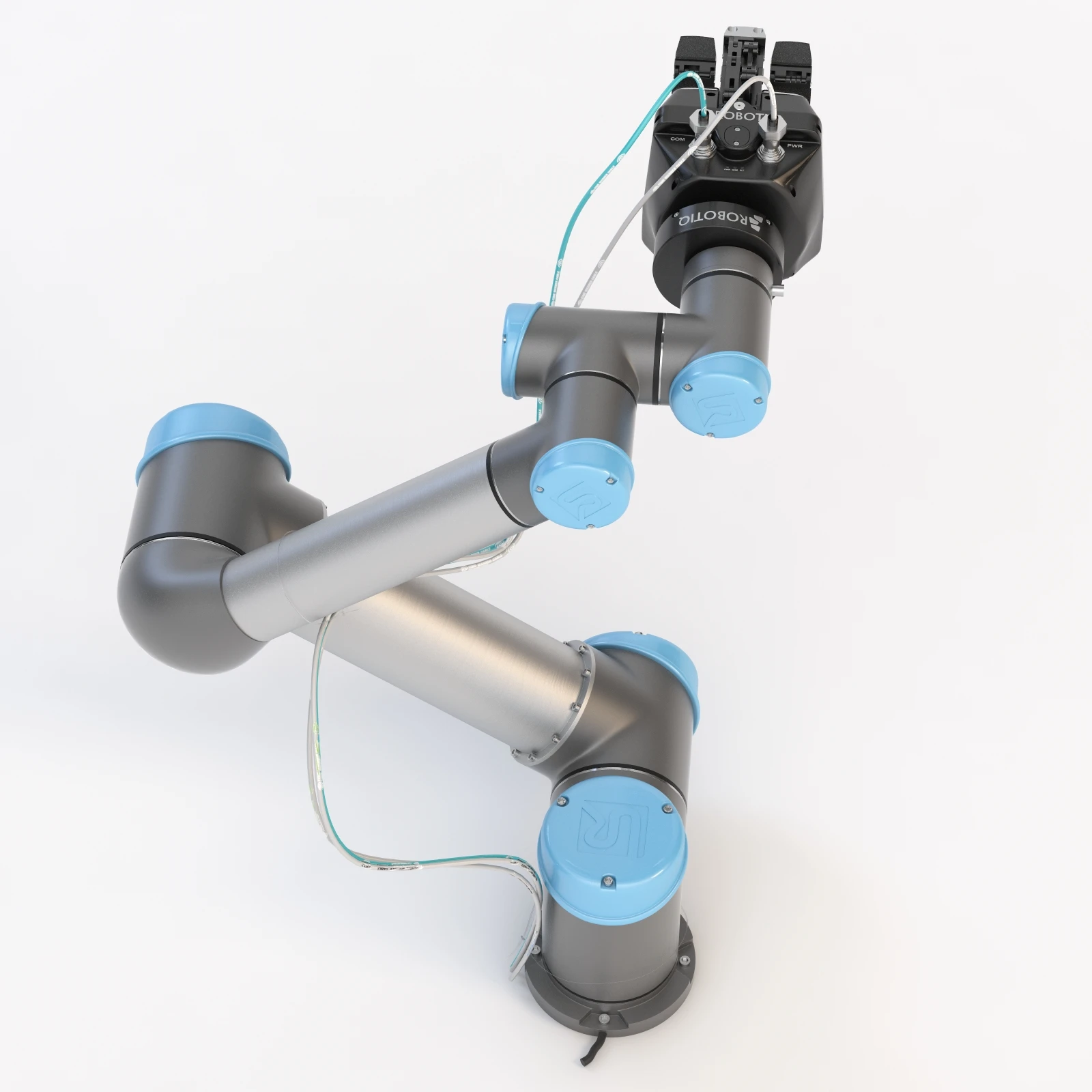 Universal Robots Ur5 With Robotiq Three Finger Adaptive Gripper 3D Model_012
