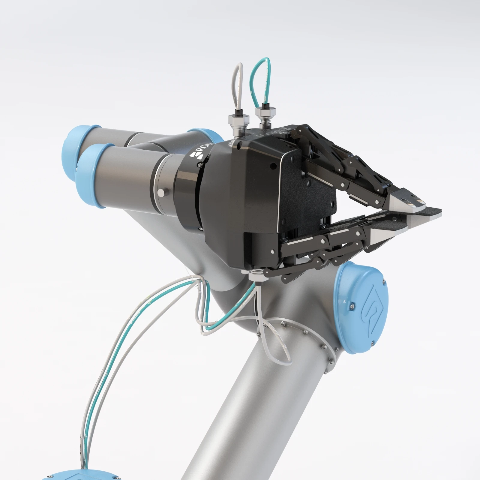 Universal Robots Ur5 With Robotiq Three Finger Adaptive Gripper 3D Model_015