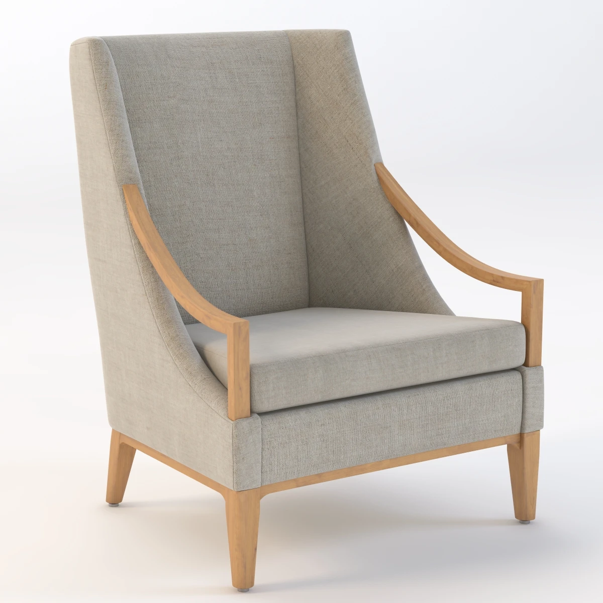 Nemschoff Iris Lounge Chair 971-1 3D Model_01