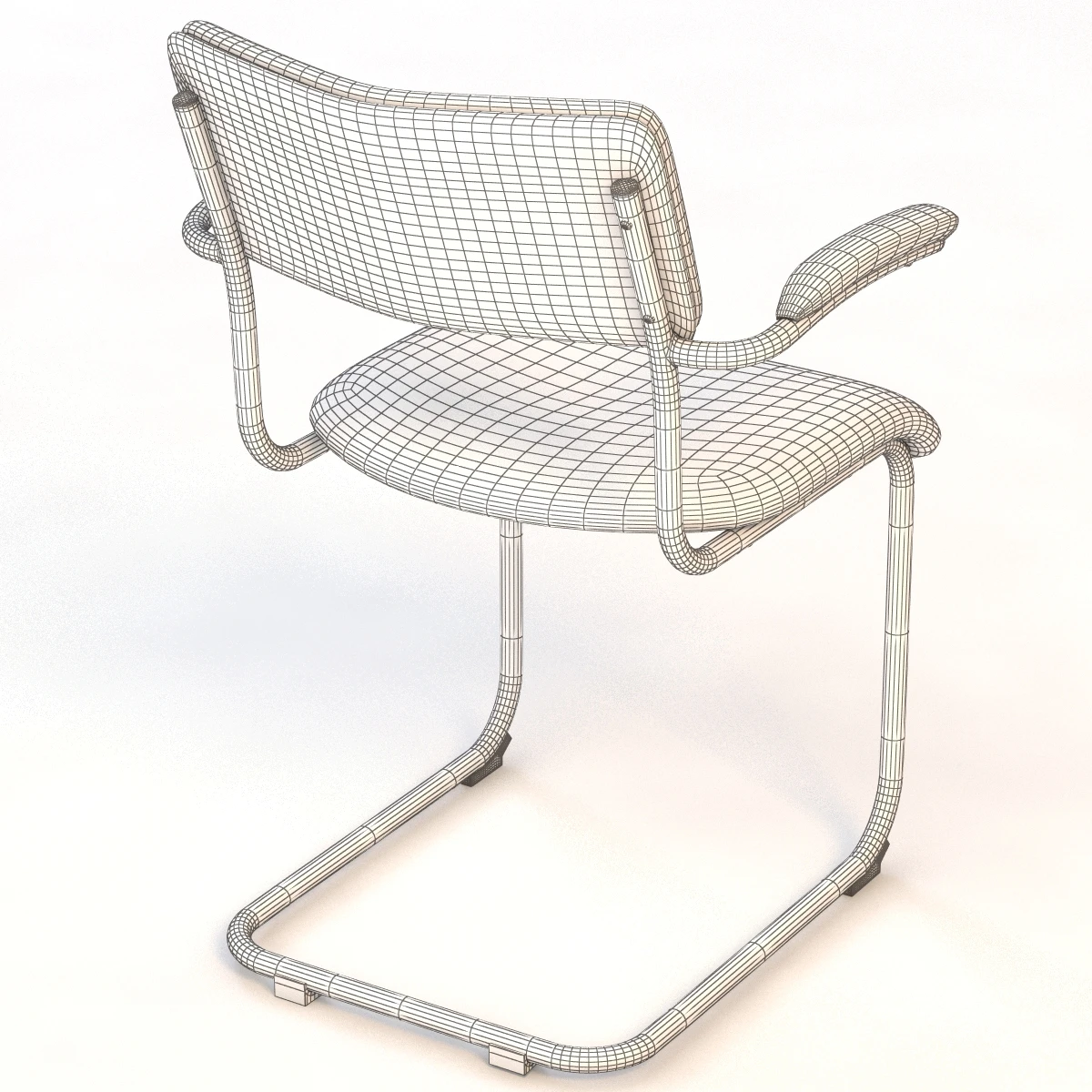 Stephen Industrial Loft Dining Chair 3D Model_011