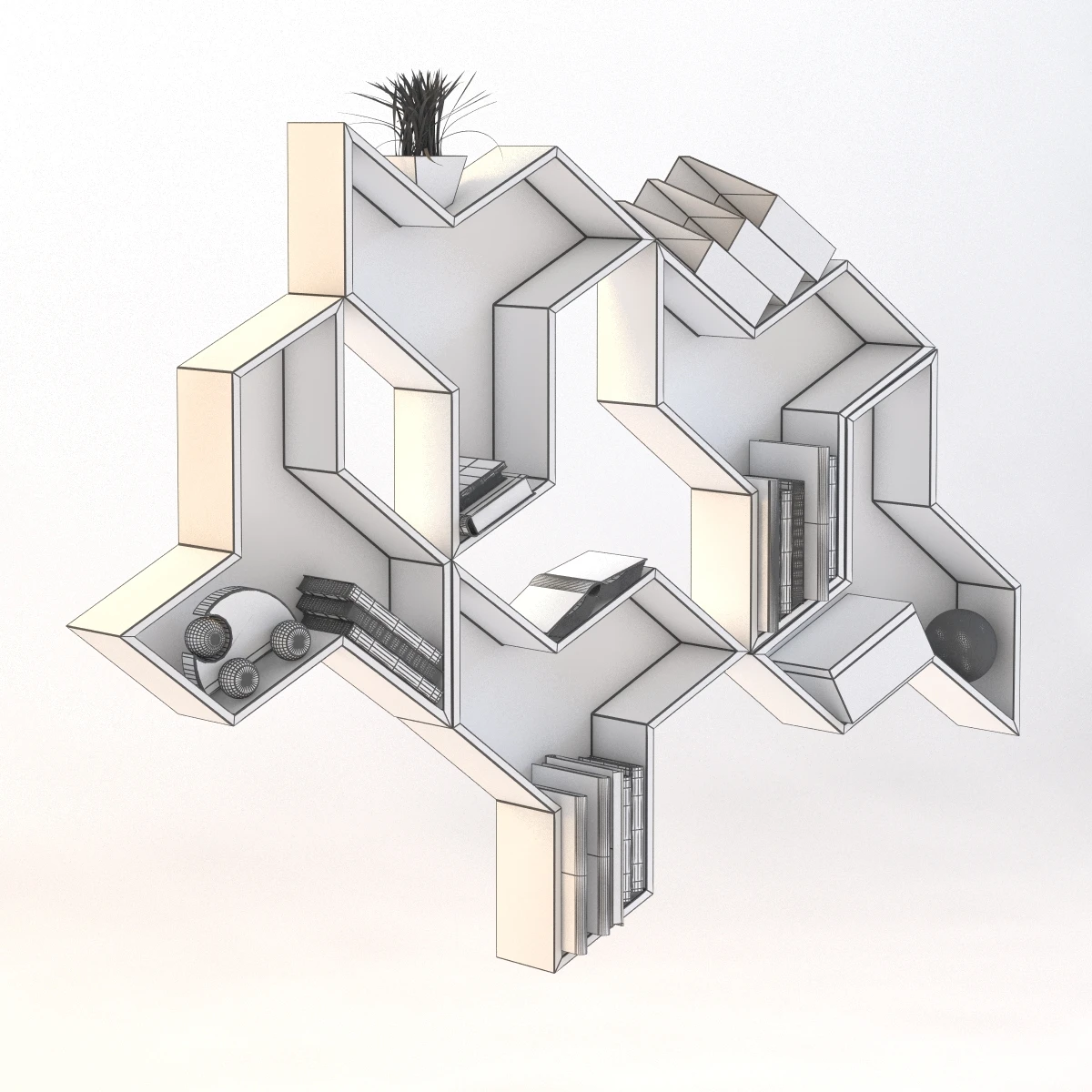 Ninja Shelf 3D Model_07