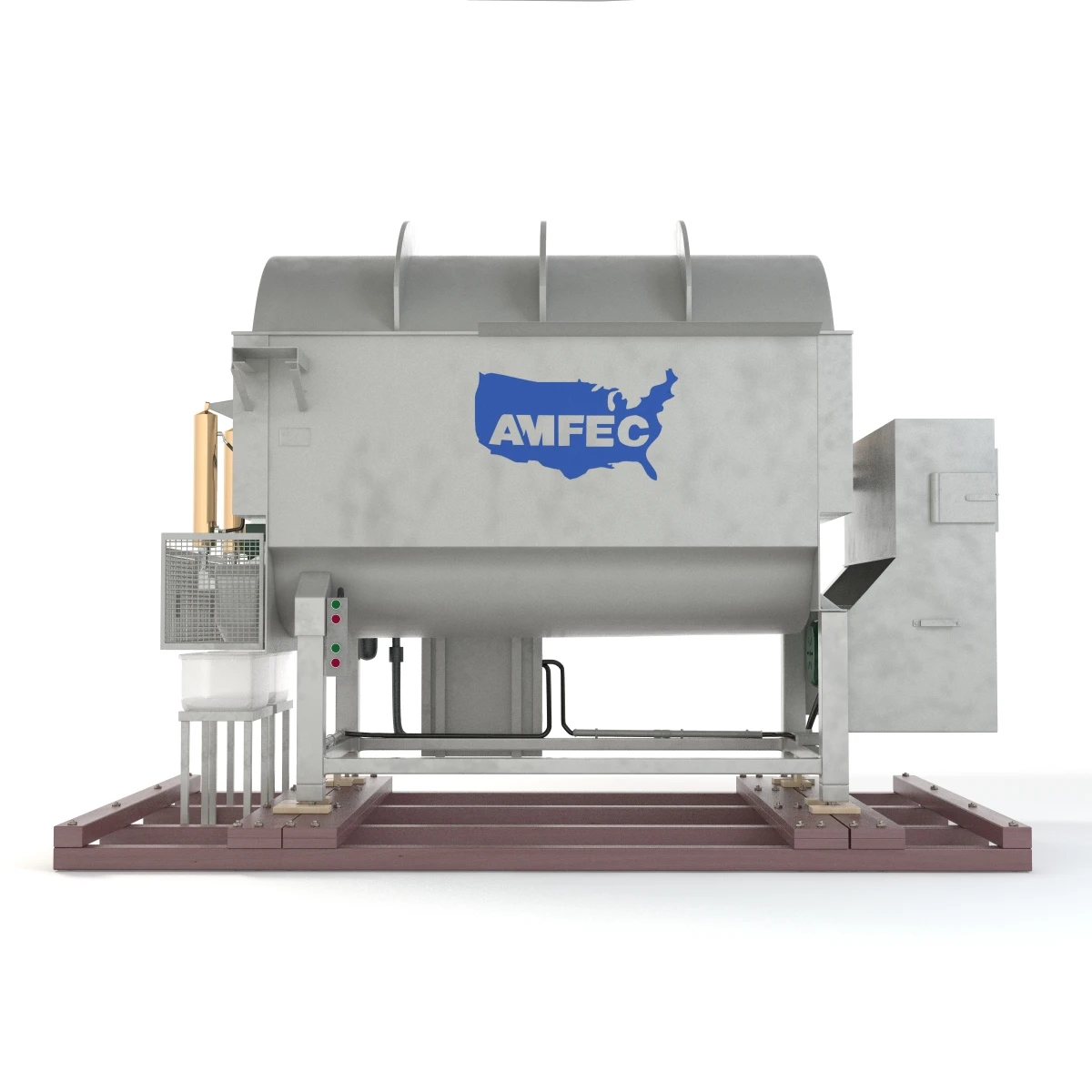 Stainless Steel Dual Trough Vacuum Paddle Blender 3D Model_04