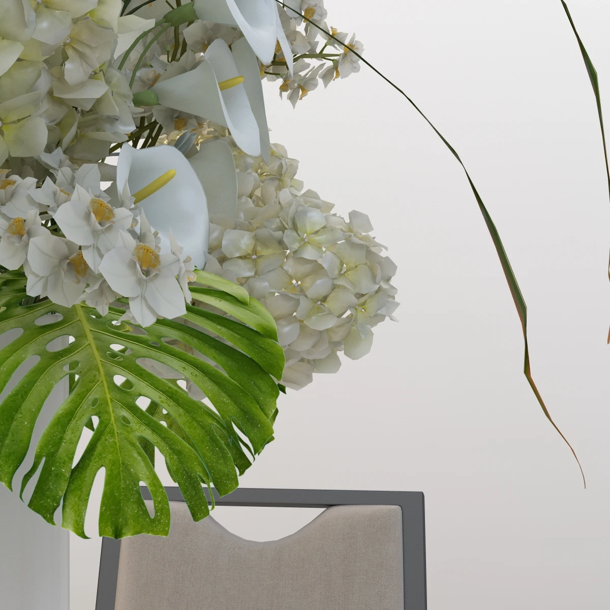 Photo Table And Chair Set 3D Model_07