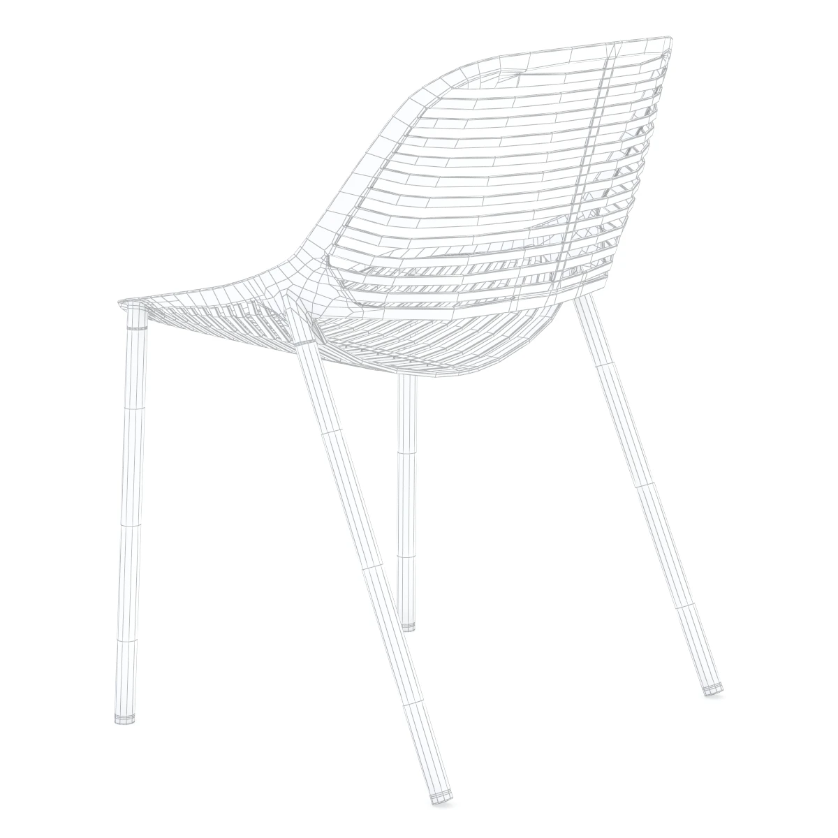 Niwa Aluminium Garden Chair 3D Model_012