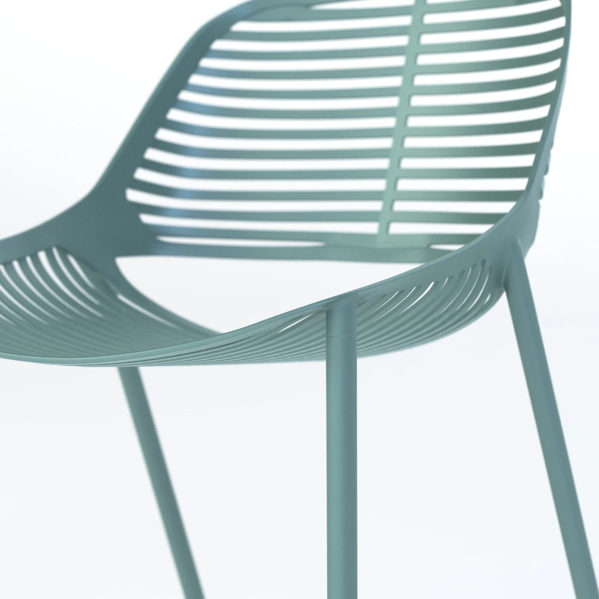 Niwa Aluminium Garden Chair 3D Model_07