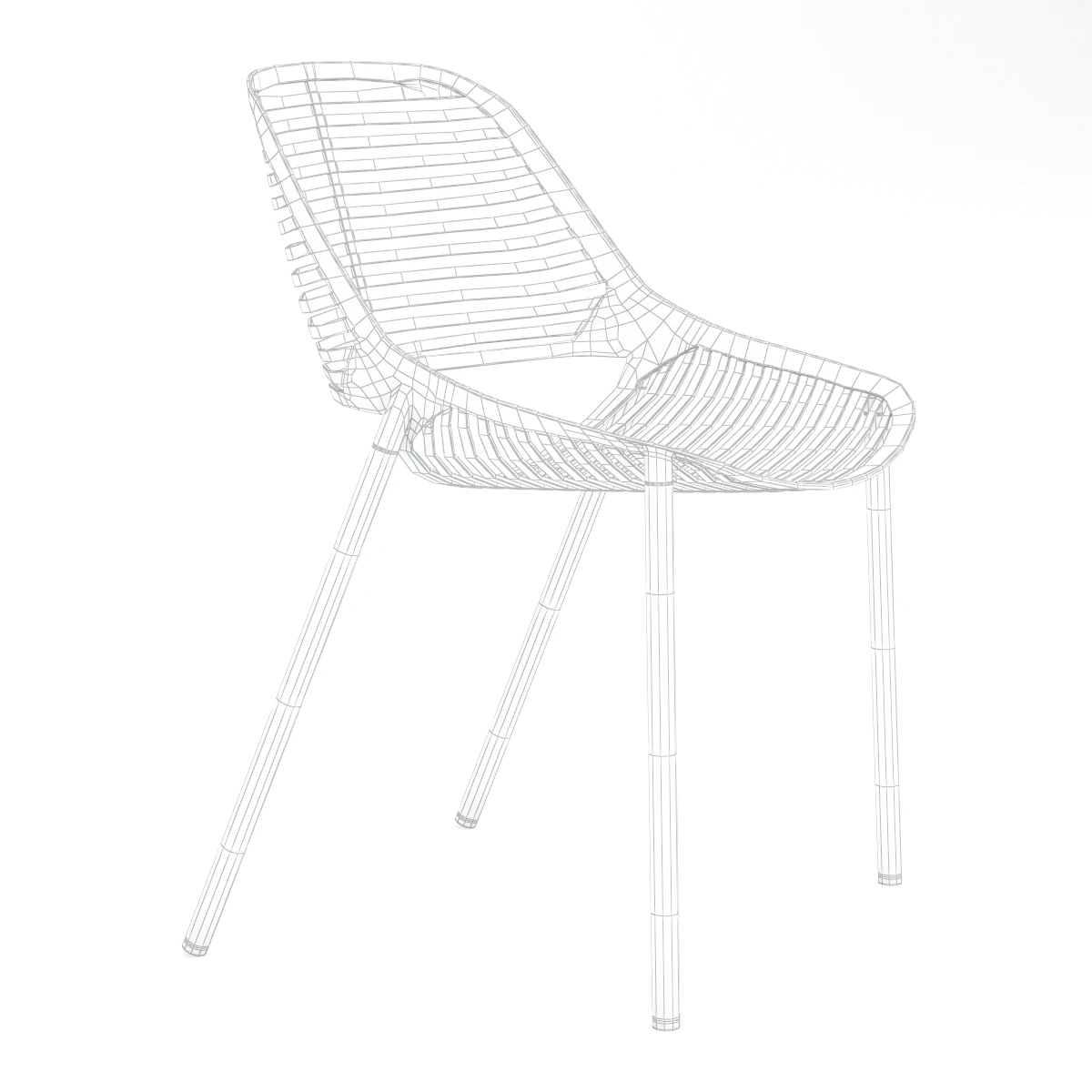 Niwa Aluminium Garden Chair 3D Model_010