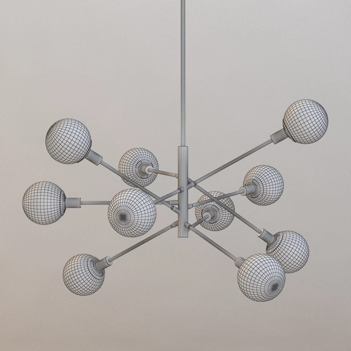 Sonneman Orb 10 Pendant Light 3D Model_010