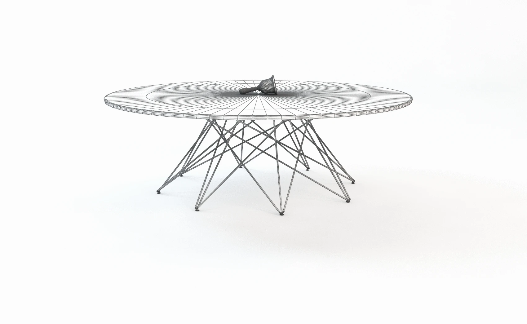 Octa Dining Table Round 3D Model_06