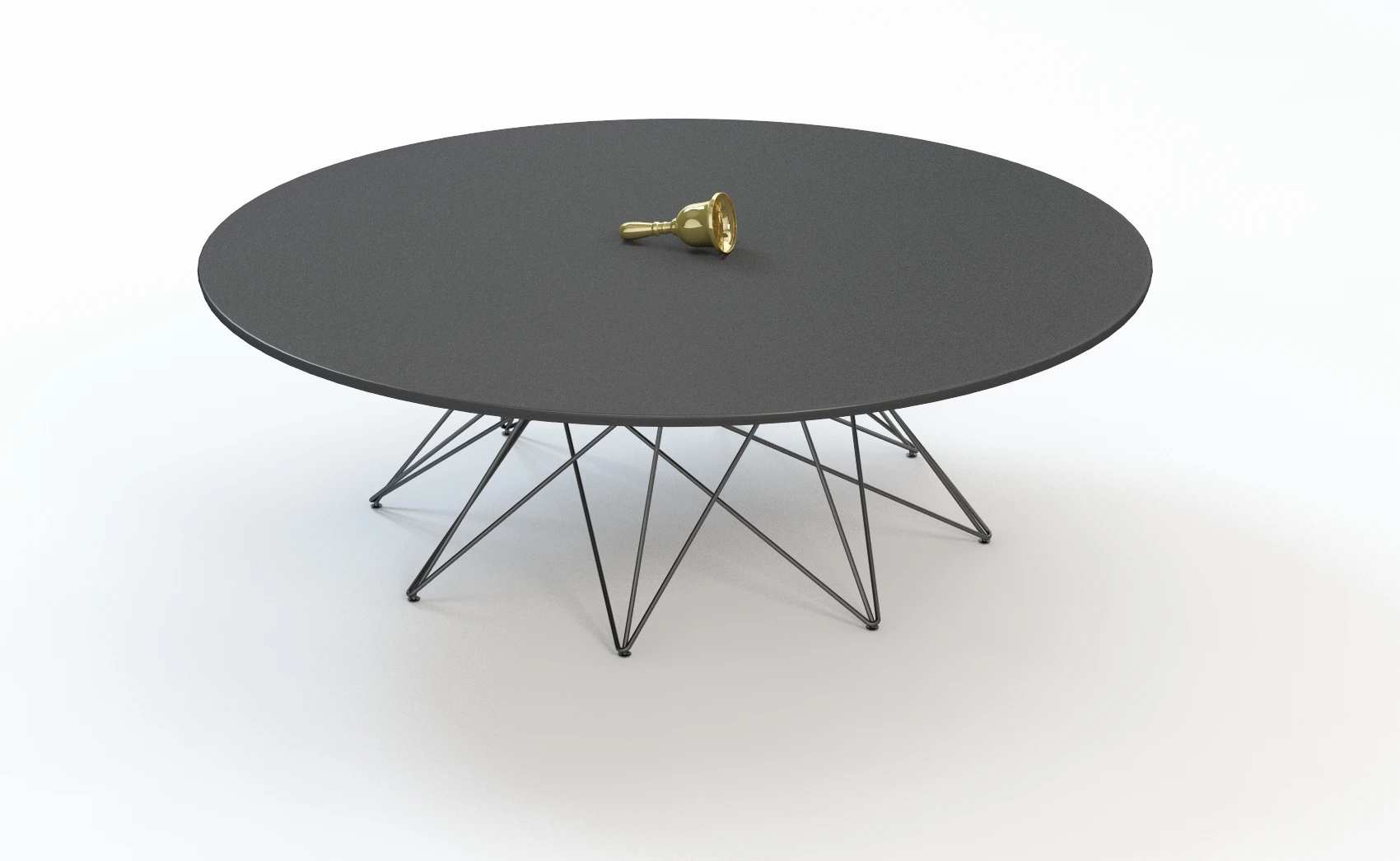Octa Dining Table Round 3D Model_01