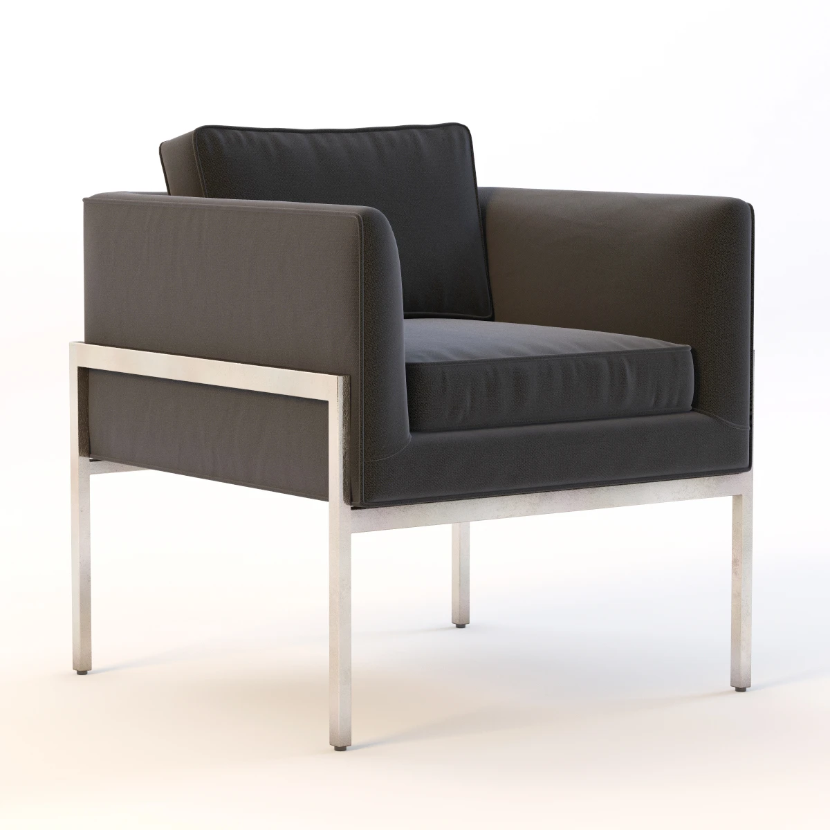 Octavio Lounge Chair 3D Model_01