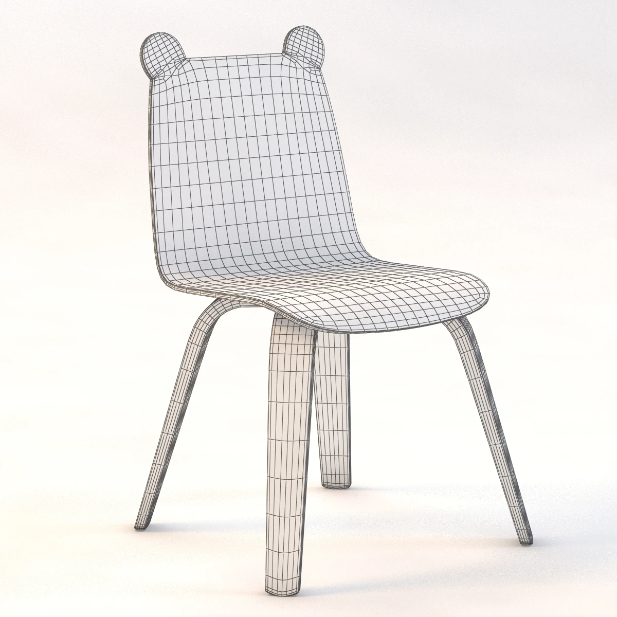 Oeuf Bear Play Chair 3D Model_010
