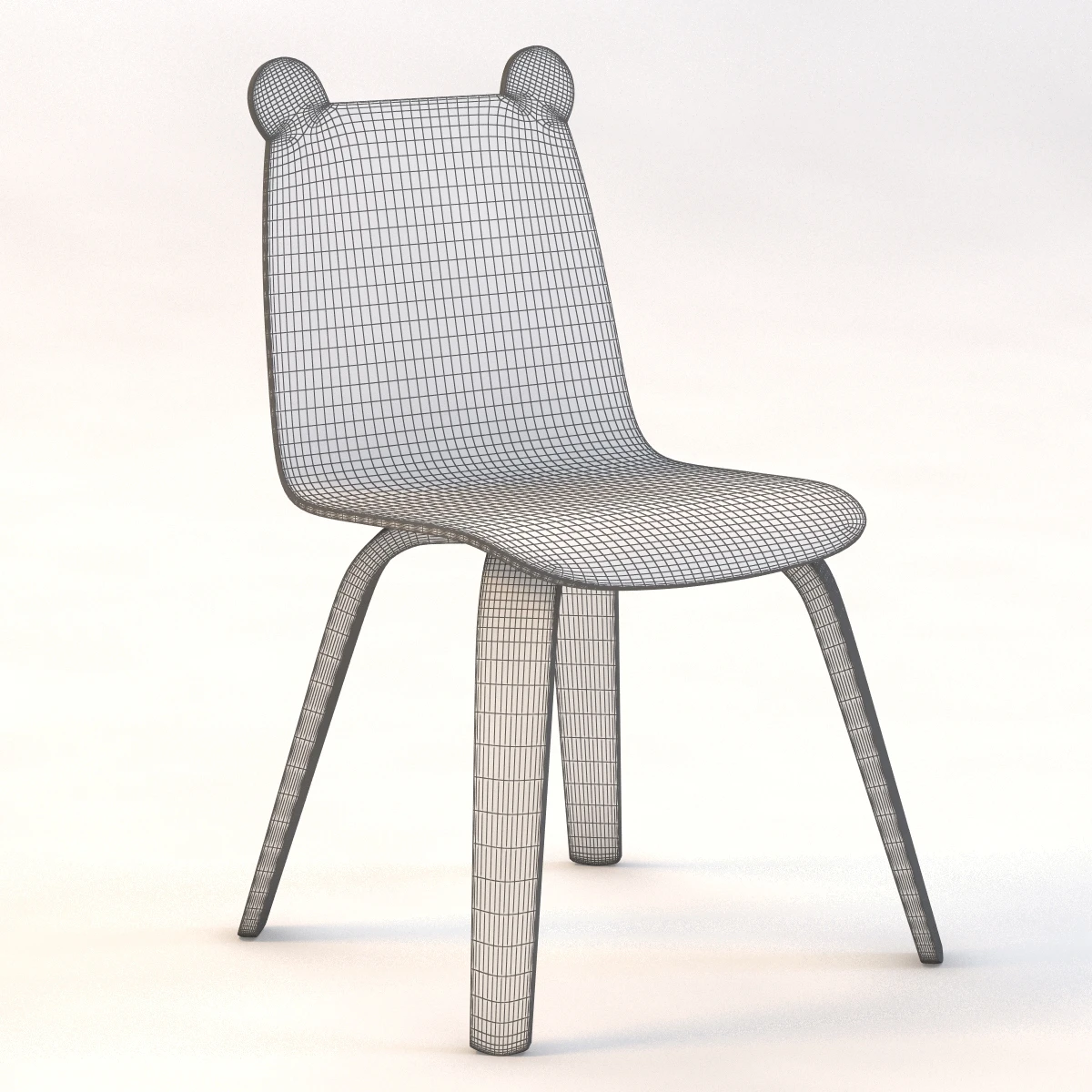 Oeuf Bear Play Chair 3D Model_09