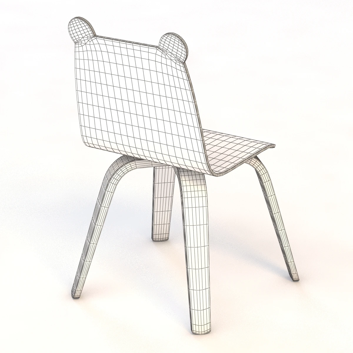 Oeuf Bear Play Chair 3D Model_012