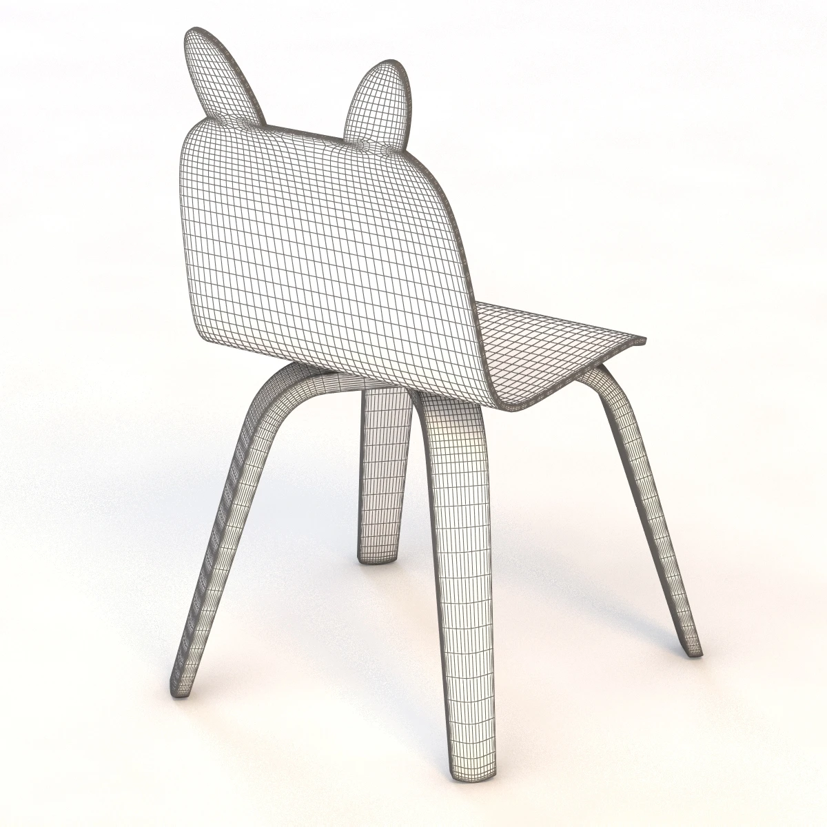 Oeuf Rabbit Play Chair 3D Model_010