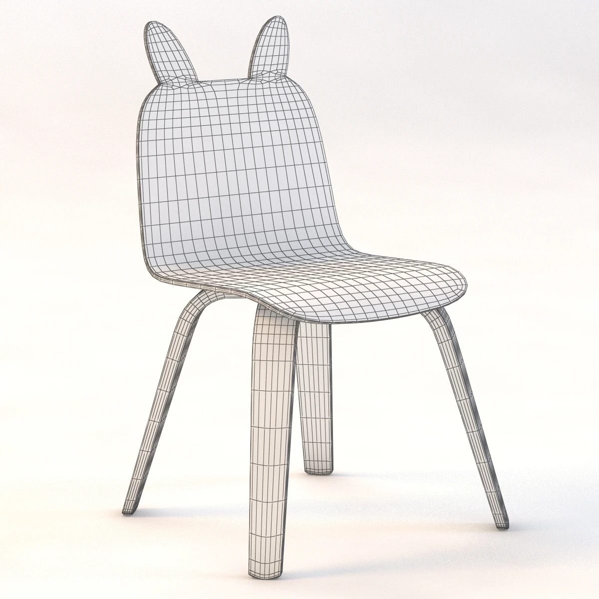 Oeuf Rabbit Play Chair 3D Model_09