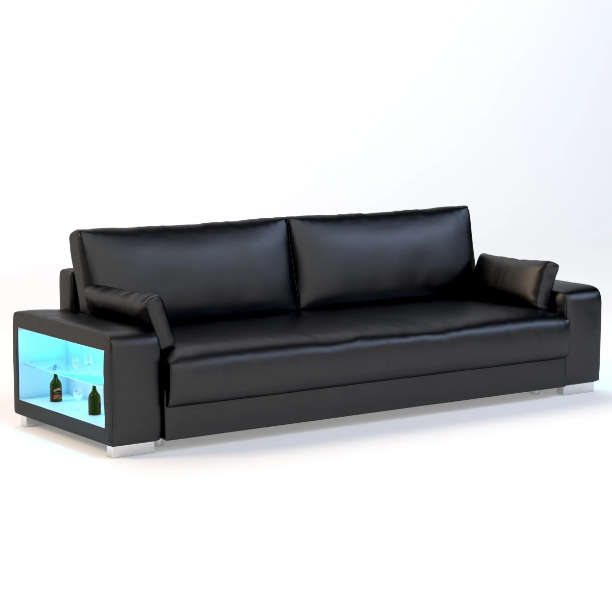 Slaapbank Met Of Zonder Verlichting Sofa 3D Model_01
