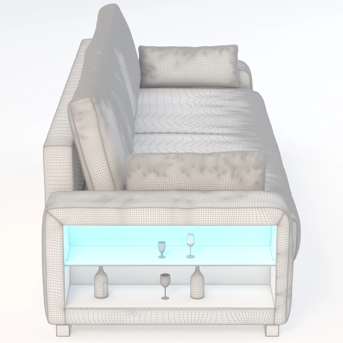 Slaapbank Met Of Zonder Verlichting Sofa 3D Model_011