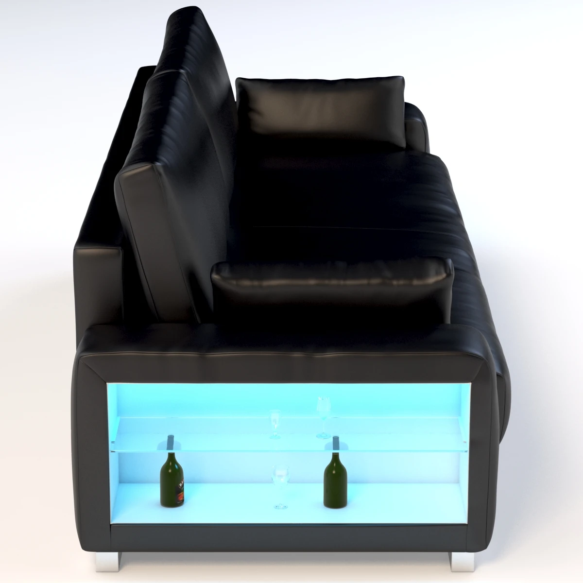 Slaapbank Met Of Zonder Verlichting Sofa 3D Model_04