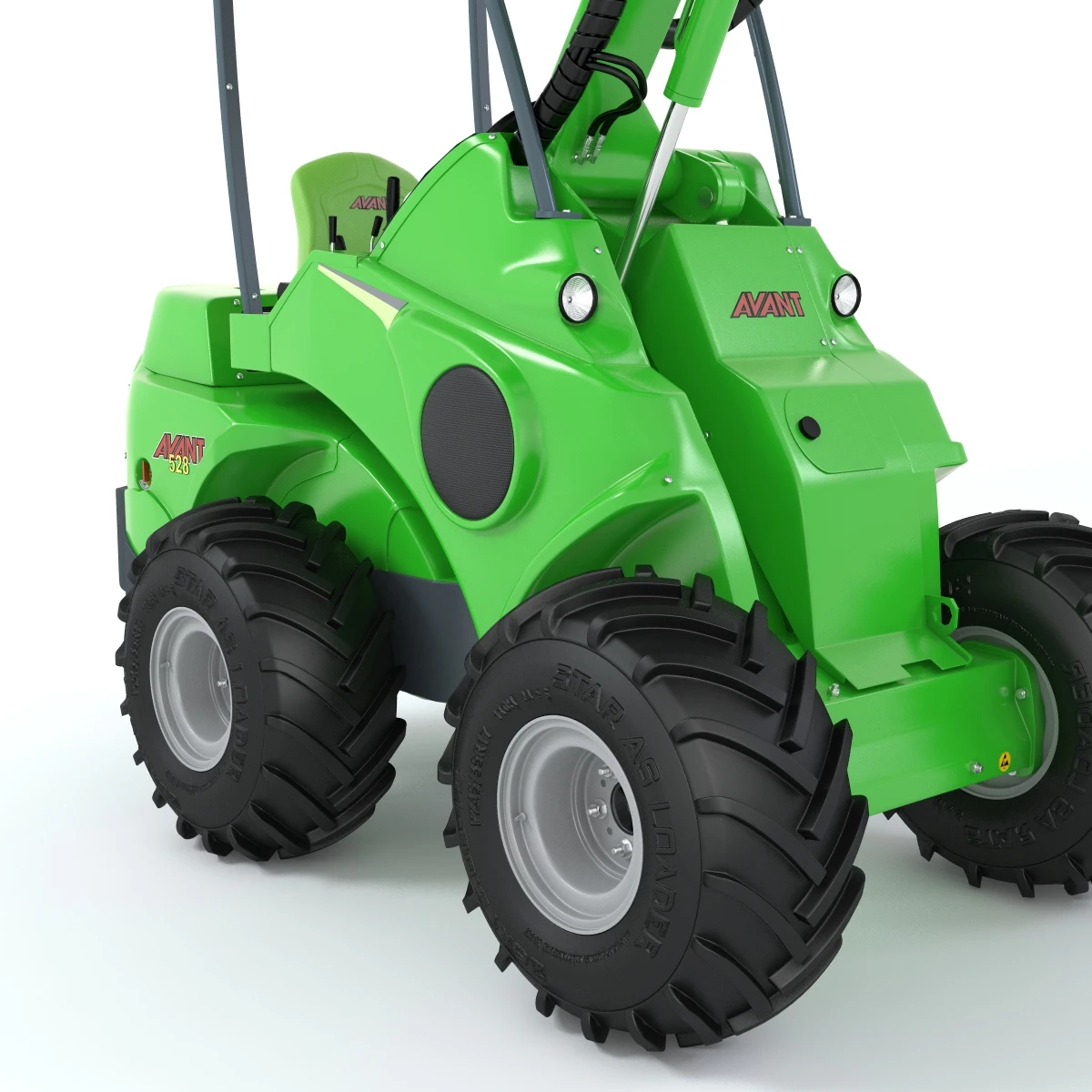 Skid Steer Loader Avant 528 Ts Truck 3D Model_05