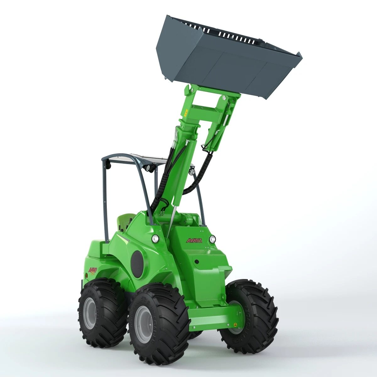 Skid Steer Loader Avant 528 Ts Truck 3D Model_01