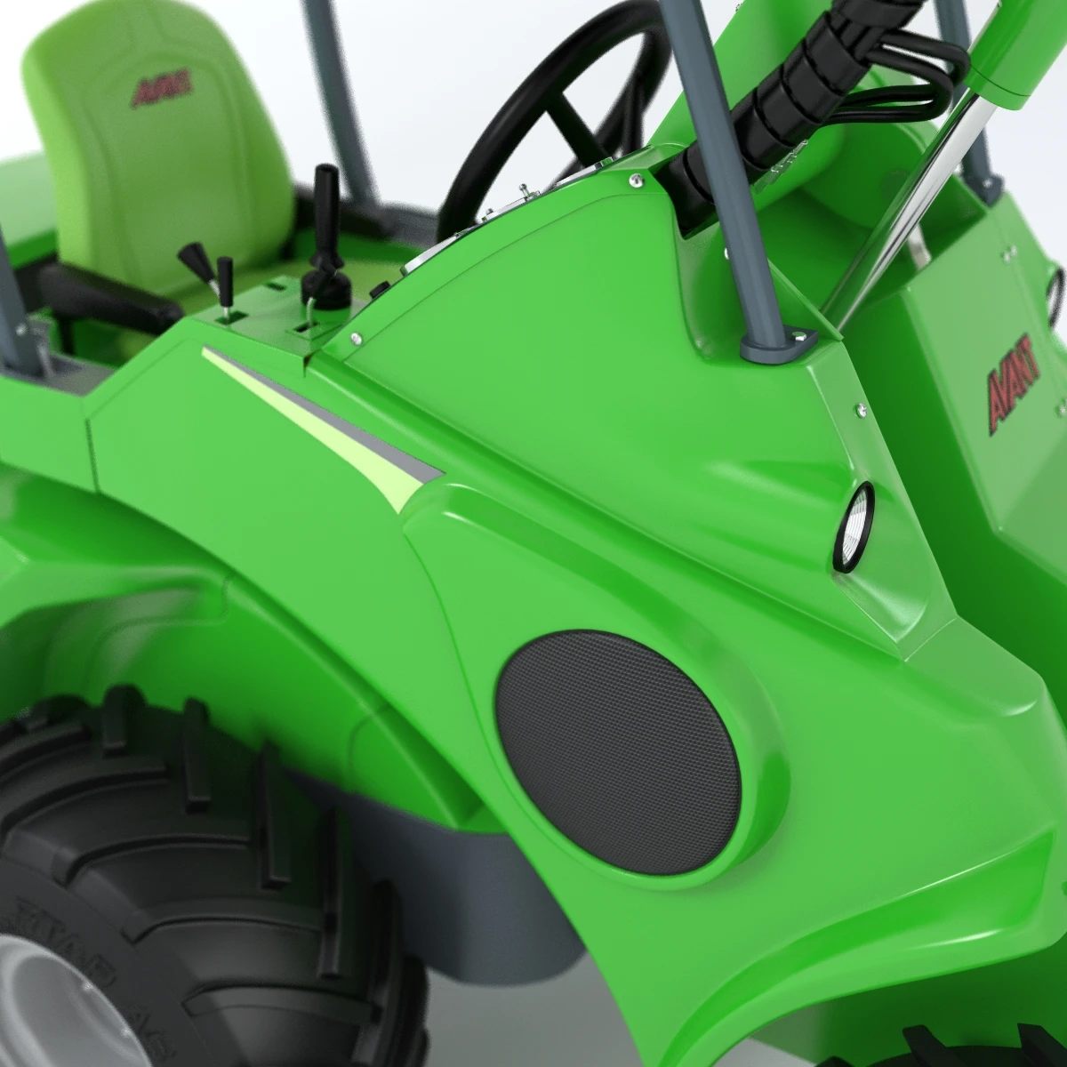 Skid Steer Loader Avant 528 Ts Truck 3D Model_06