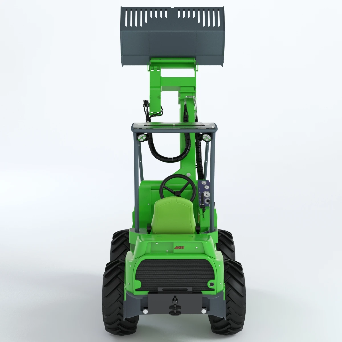 Skid Steer Loader Avant 528 Ts Truck 3D Model_012