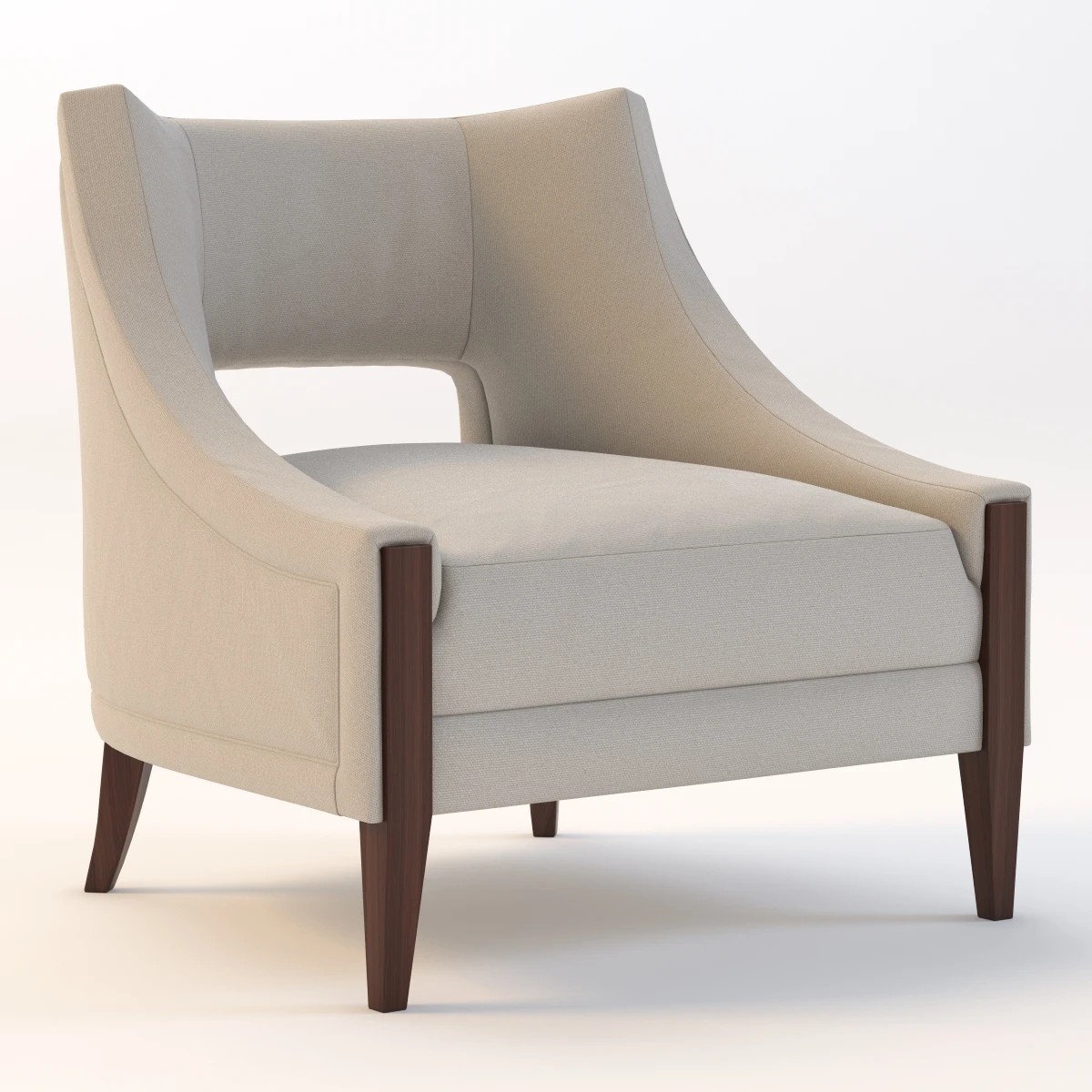 Piedmont Lounge Chair 3D Model_01
