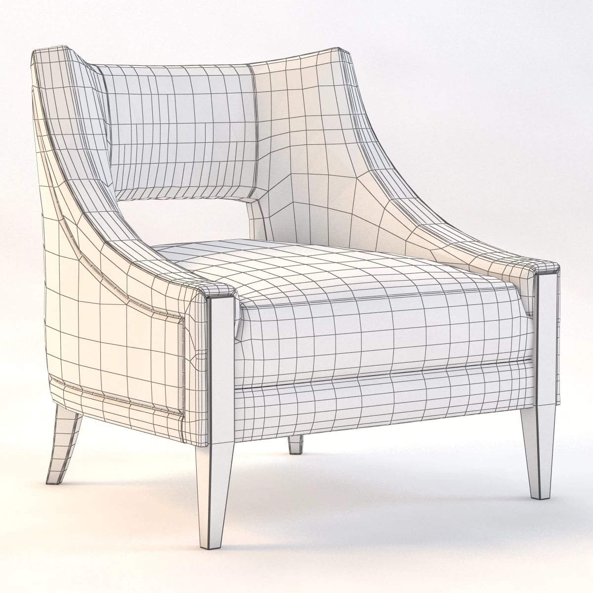 Piedmont Lounge Chair 3D Model_010