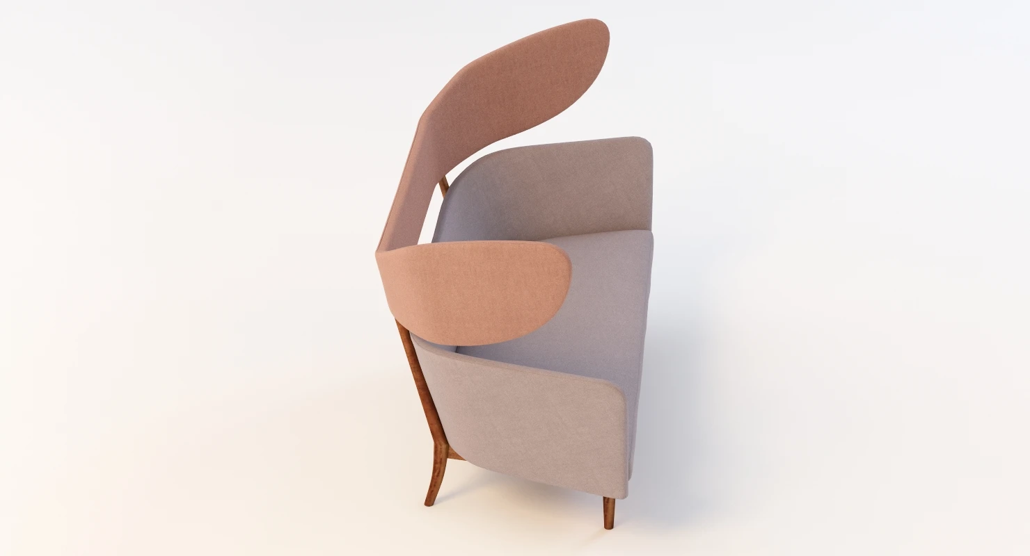 Organic Modernism Aysha Sofa 3D Model_05