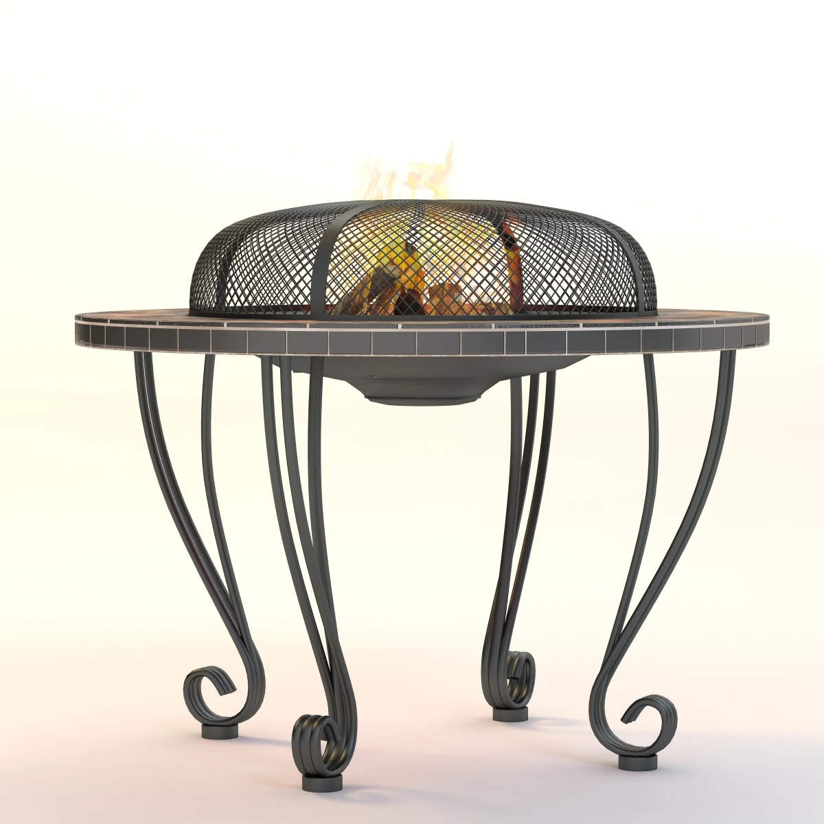 Outdoor Firepit 01 3D Model_05
