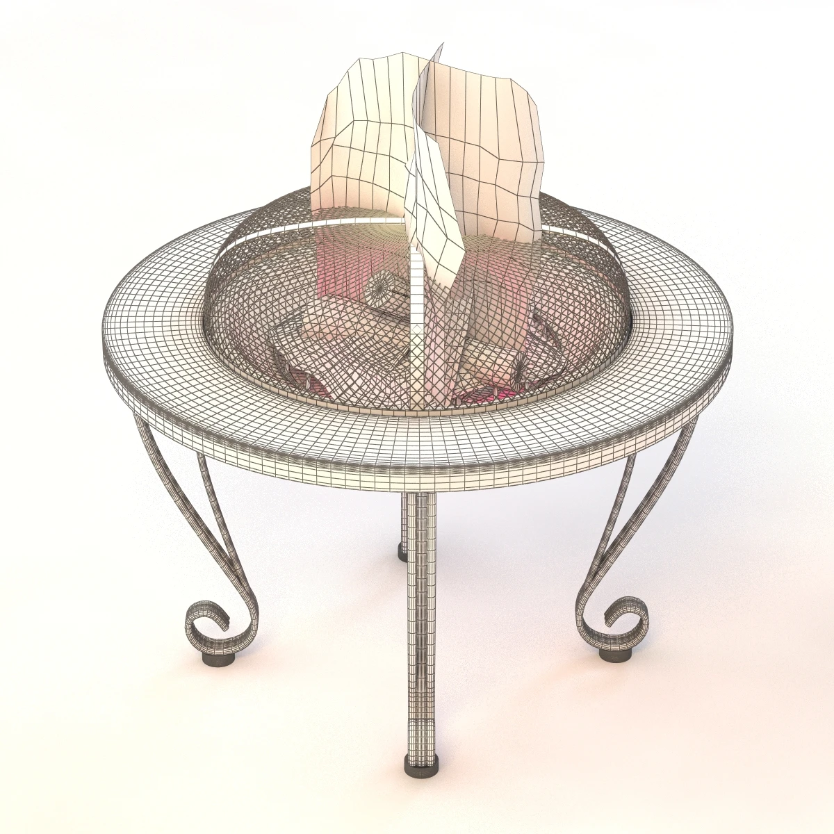 Outdoor Firepit 01 3D Model_09