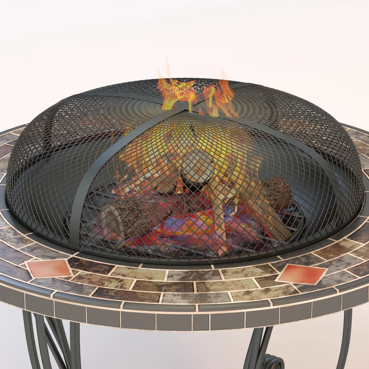 Outdoor Firepit 01 3D Model_04
