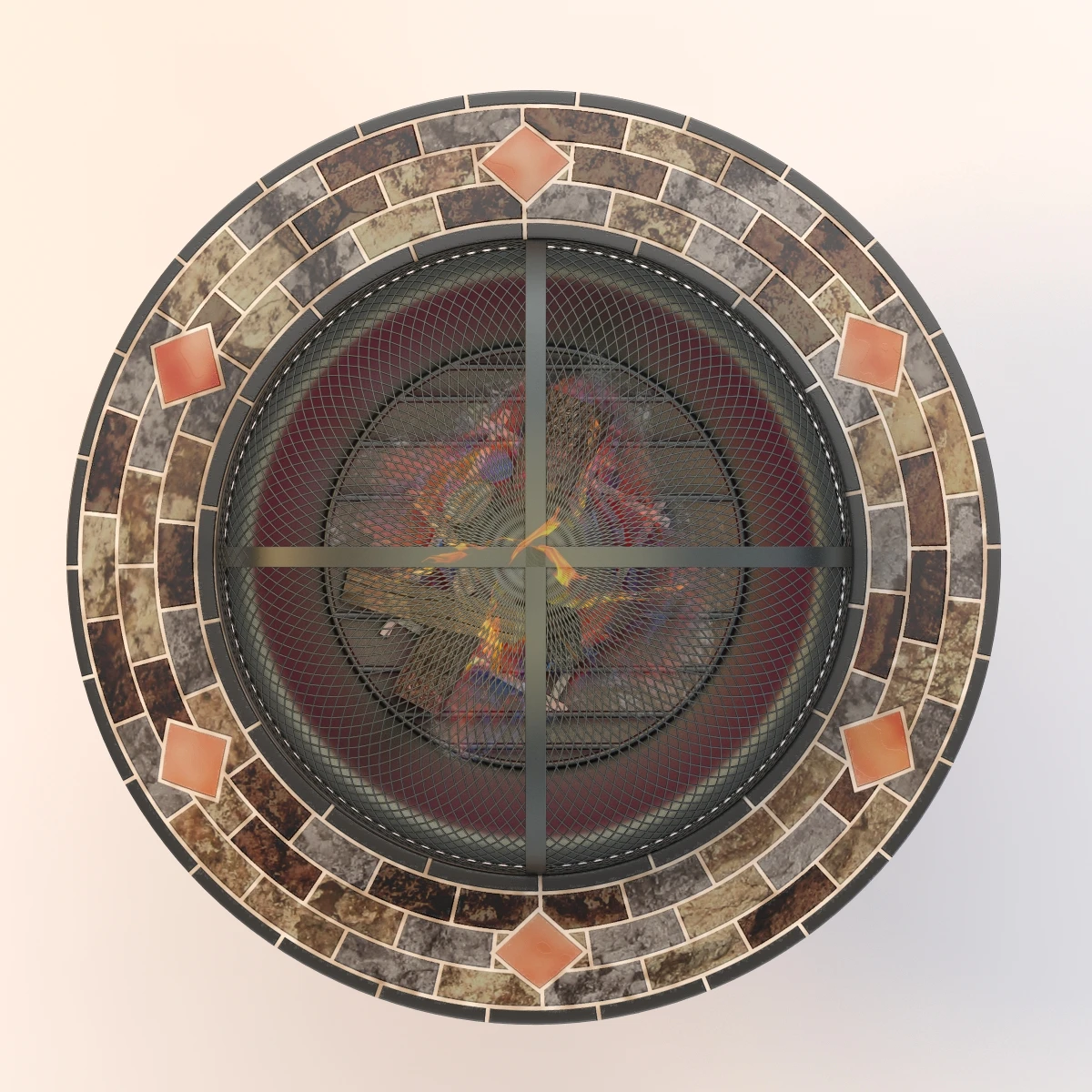 Outdoor Firepit 01 3D Model_07