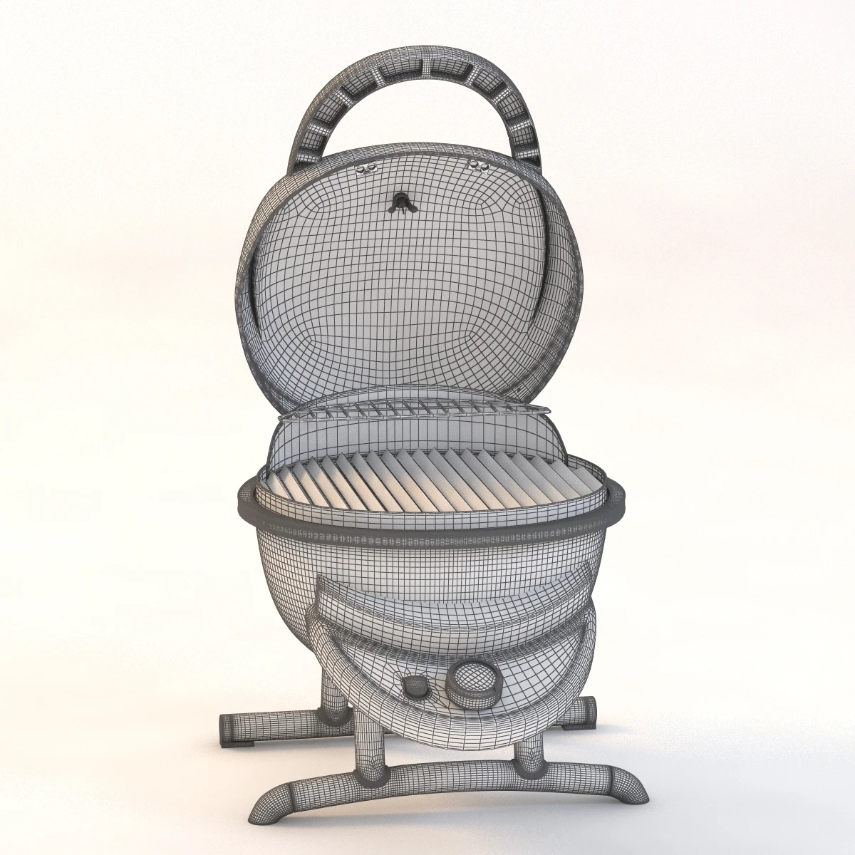 Portable Patio Bistro Gas Grill 3D Model_013