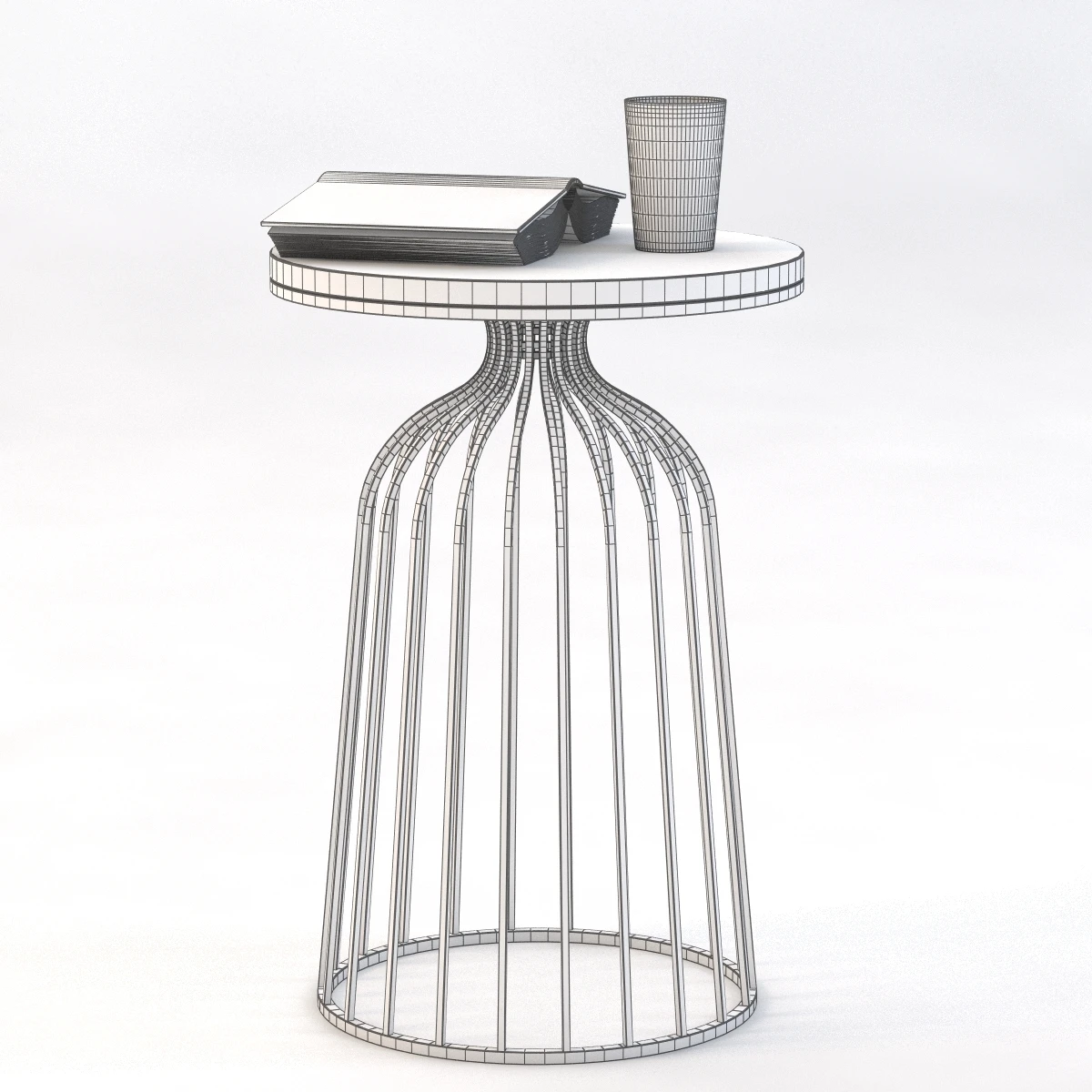 Portsmouth Side Table 3D Model_03
