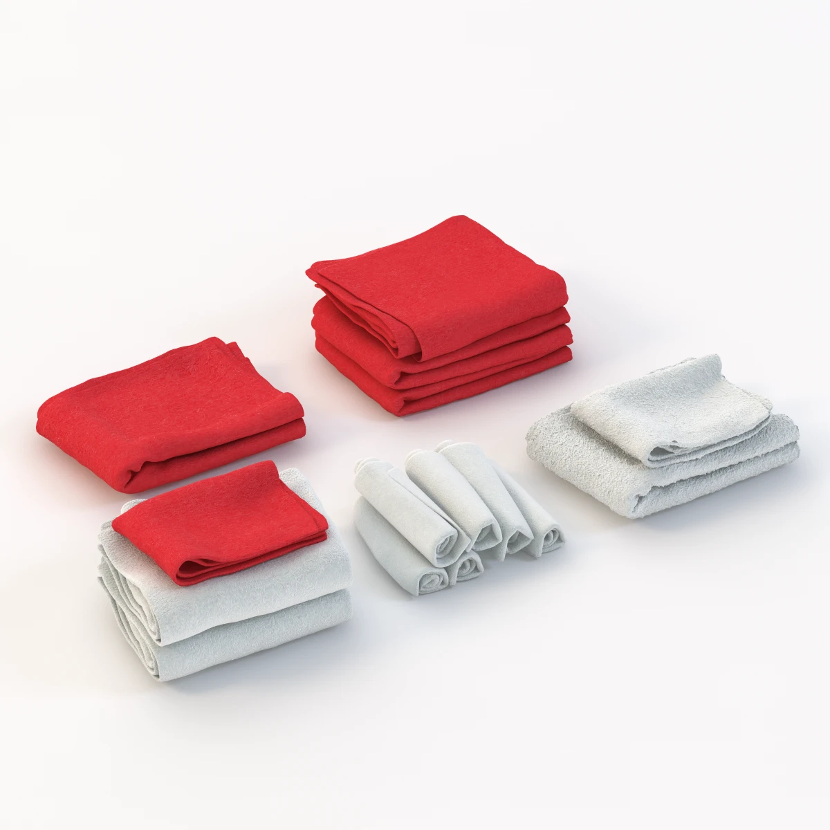 Shower Towels 3D Model_03