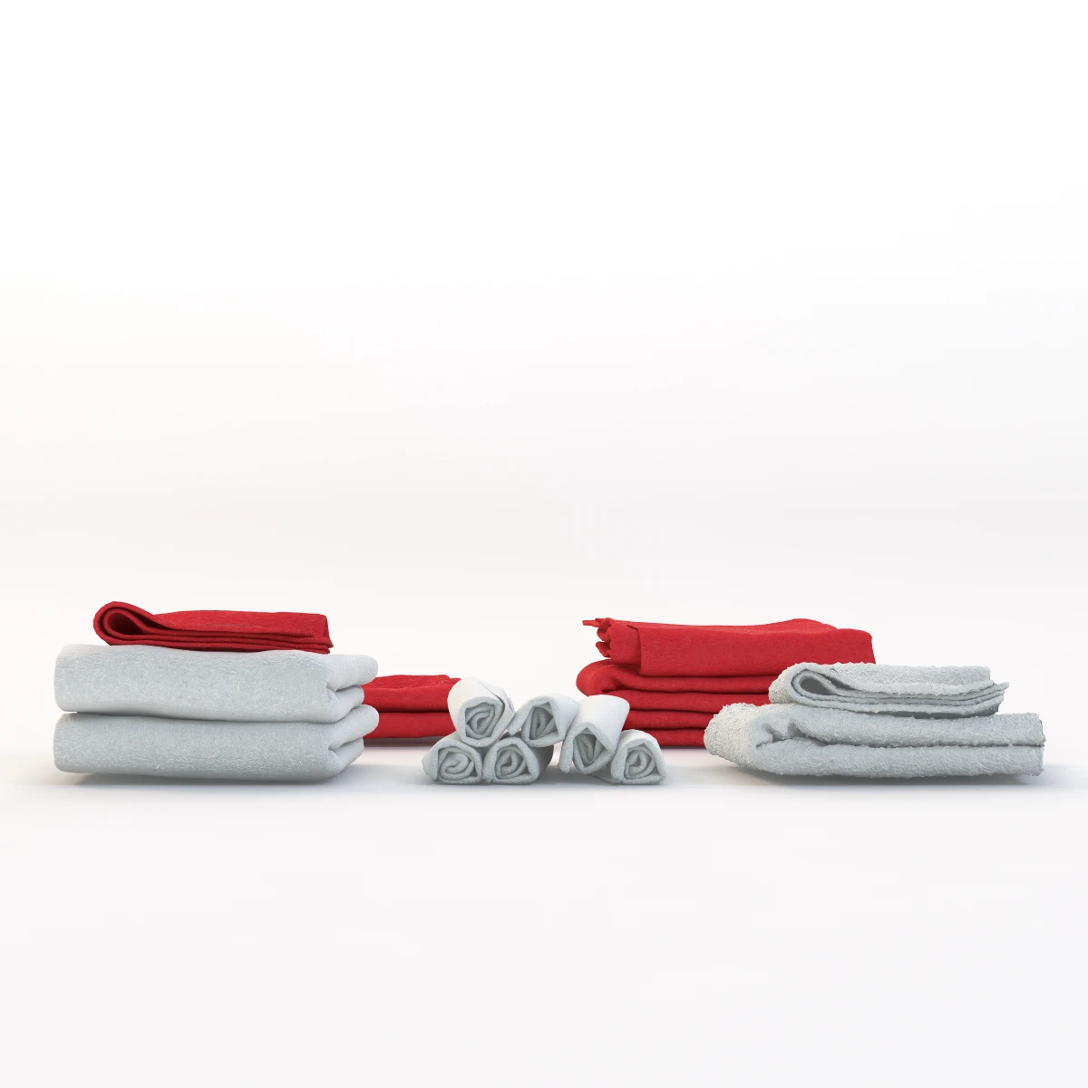 Shower Towels 3D Model_01