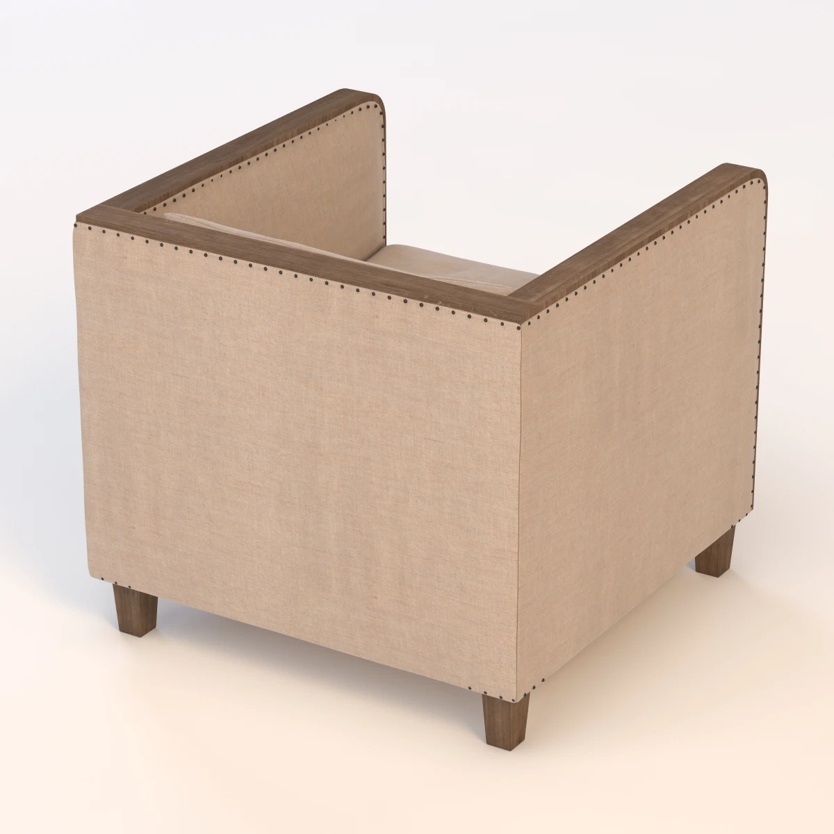 Shelter Arm Upholstered Chair 3D Model_04