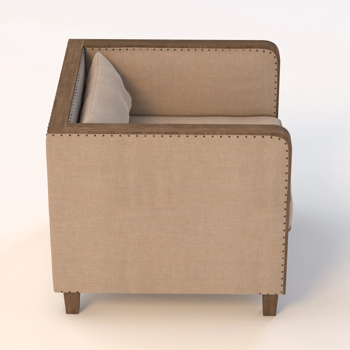 Shelter Arm Upholstered Chair 3D Model_03