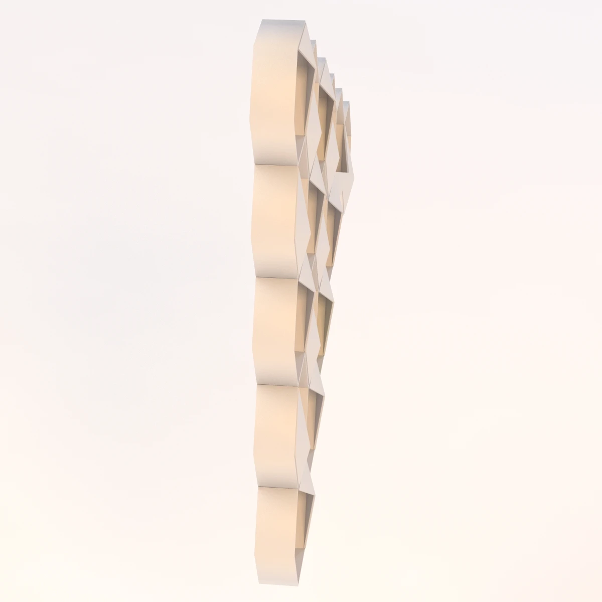 Sei Honeycomb Shelf 3D Model_03