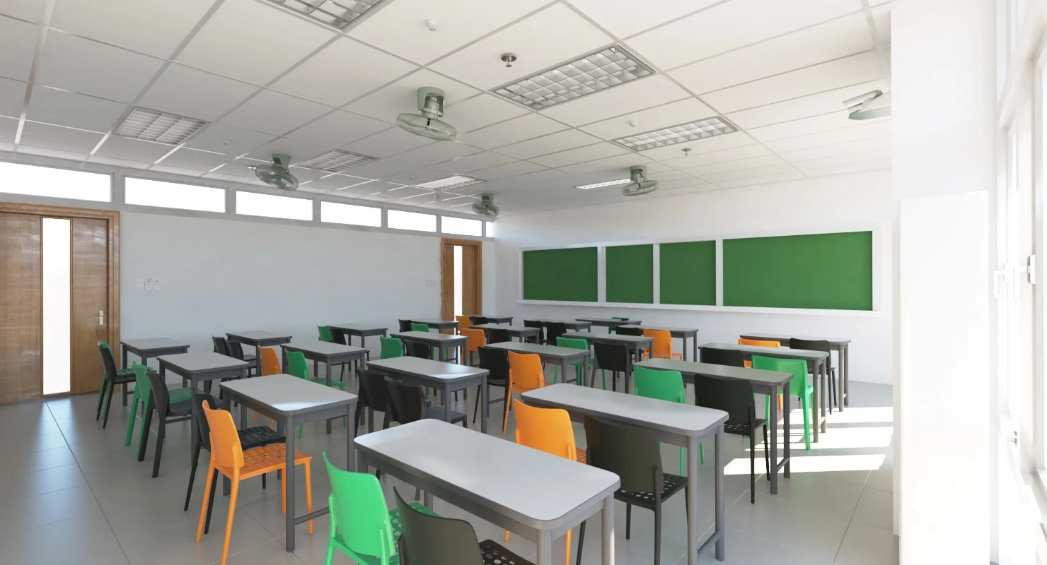 School Classroom 10 3D Model_011
