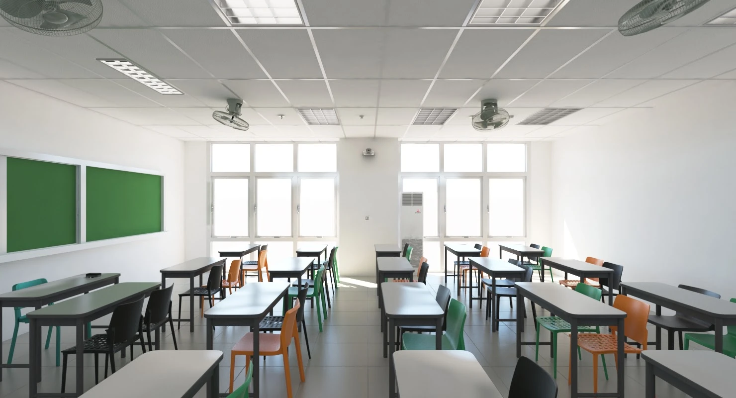 School Classroom 10 3D Model_09