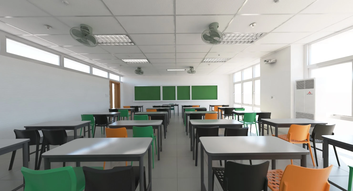 School Classroom 10 3D Model_06