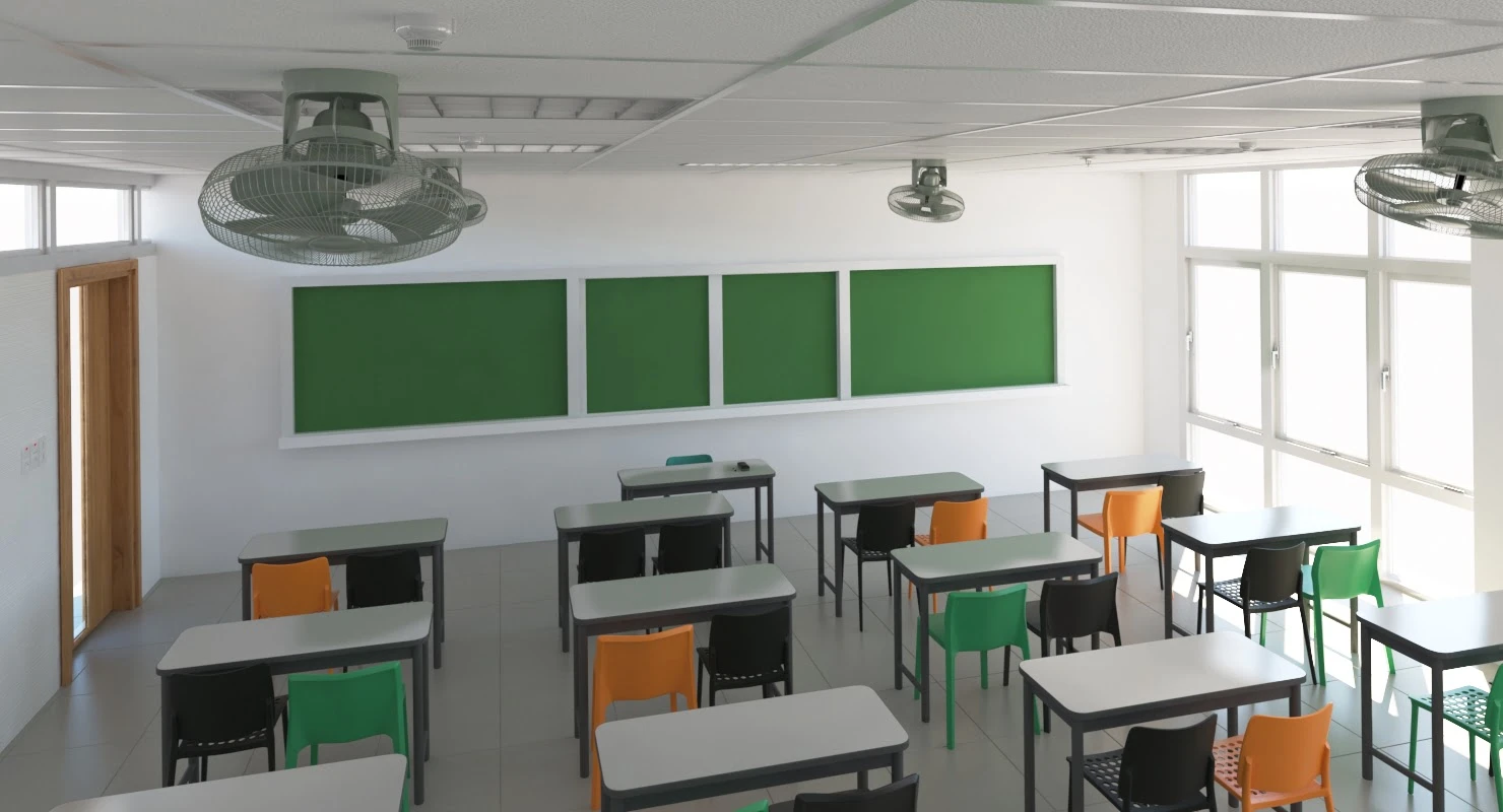 School Classroom 10 3D Model_08
