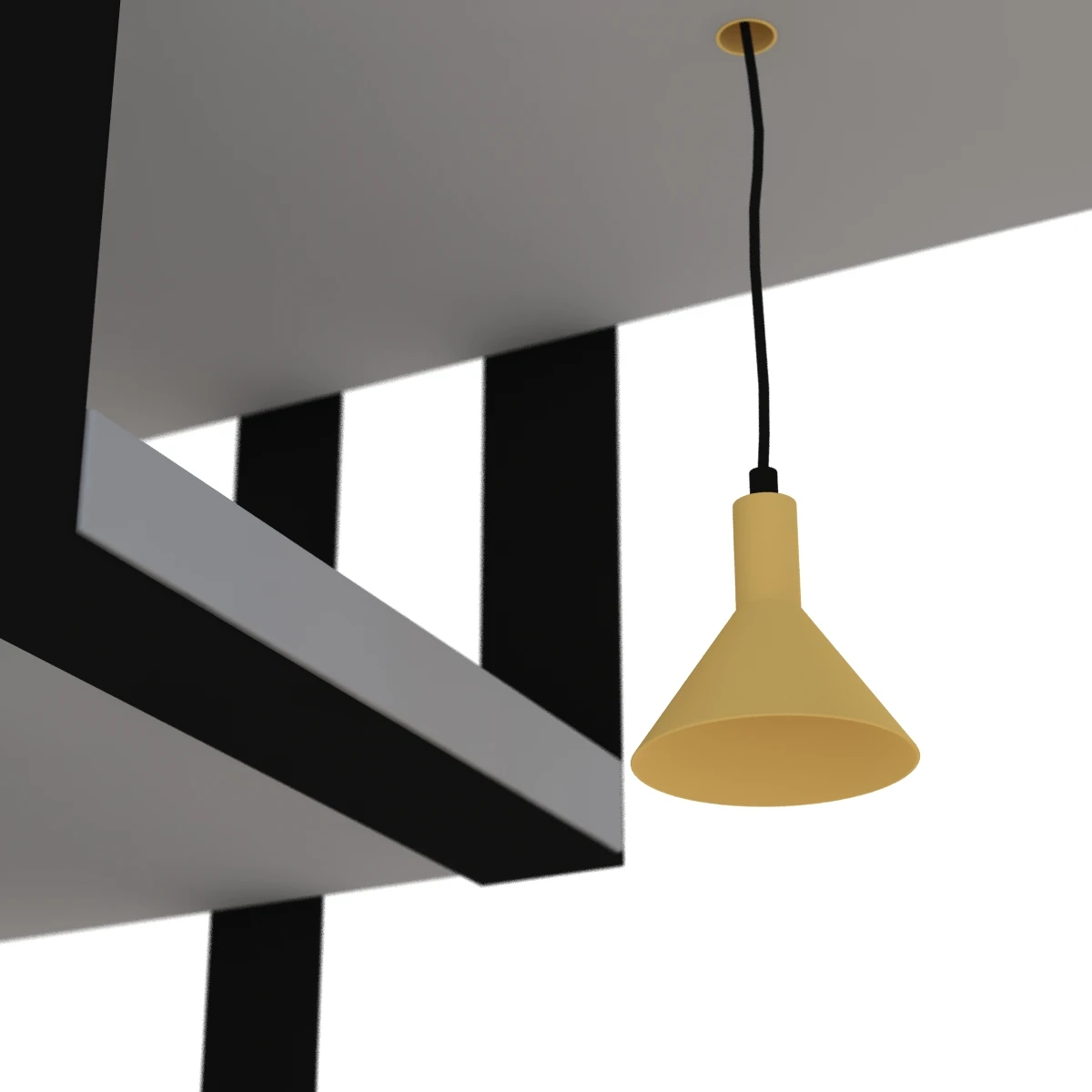 Scaffale D Arte Desk 3D Model_03